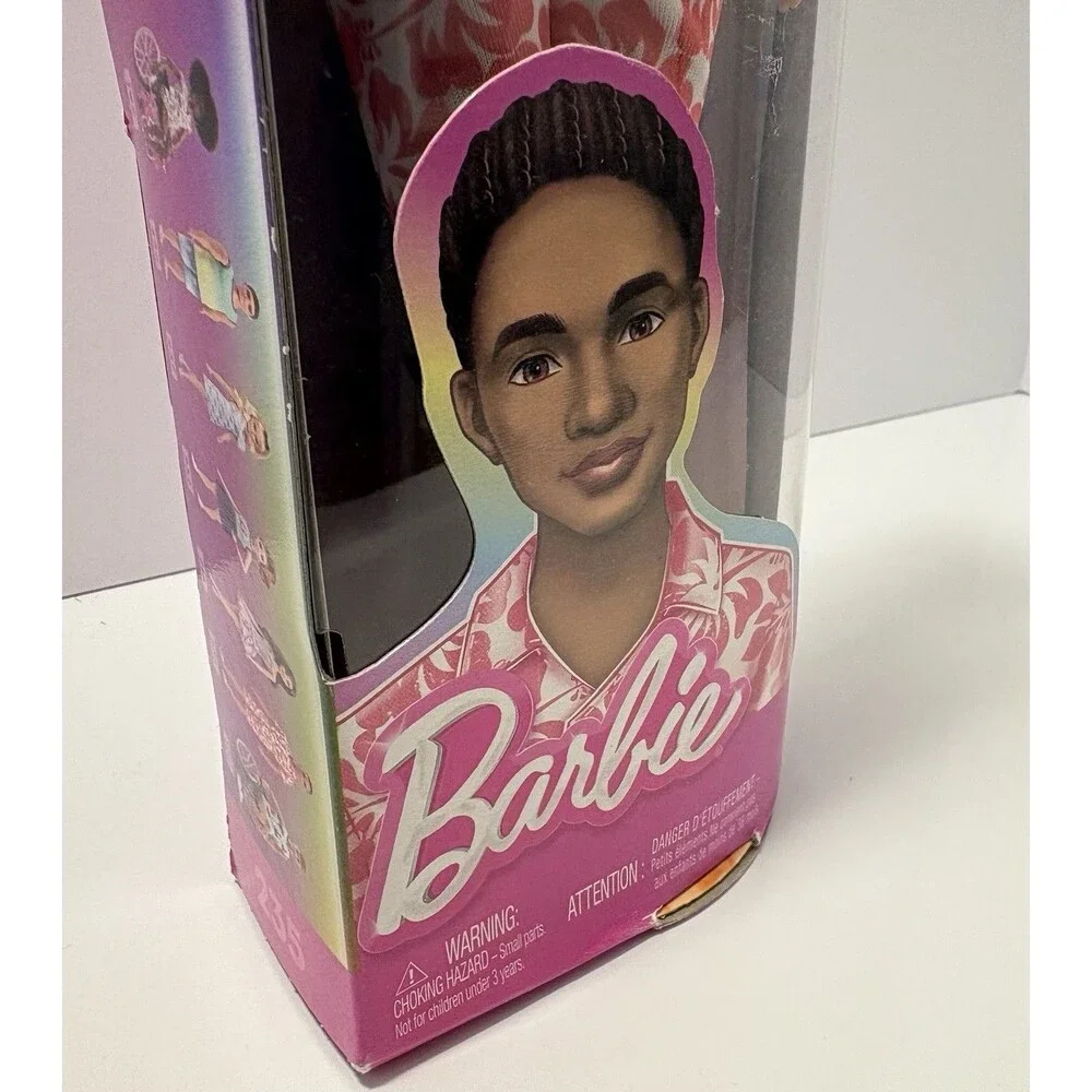 NEW Barbie Ken Doll African American Hawaiian Clothes Fashionistas #235 NIP